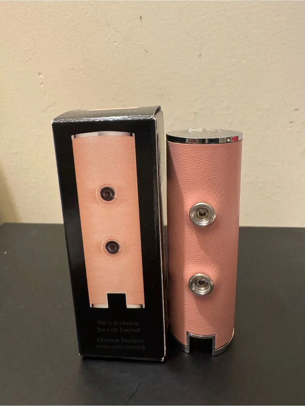 BNIB Rare Givenchy Le Rouge Custom Couture Lipstick Cap Case N° 41 Pink Leather